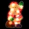 Northlight Lighted Holographic Santa Claus Christmas Window Silhouette - 13" - Clear Lights